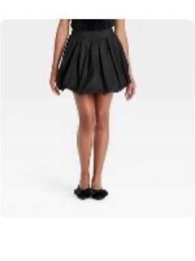 A New Day black bubble hem mini skirt xs